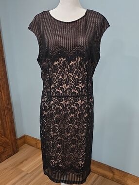Joseph Ribkoff Black Lace Dress 14